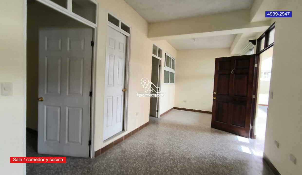 Apartamento en Xela de 2 hab. zona 3 2