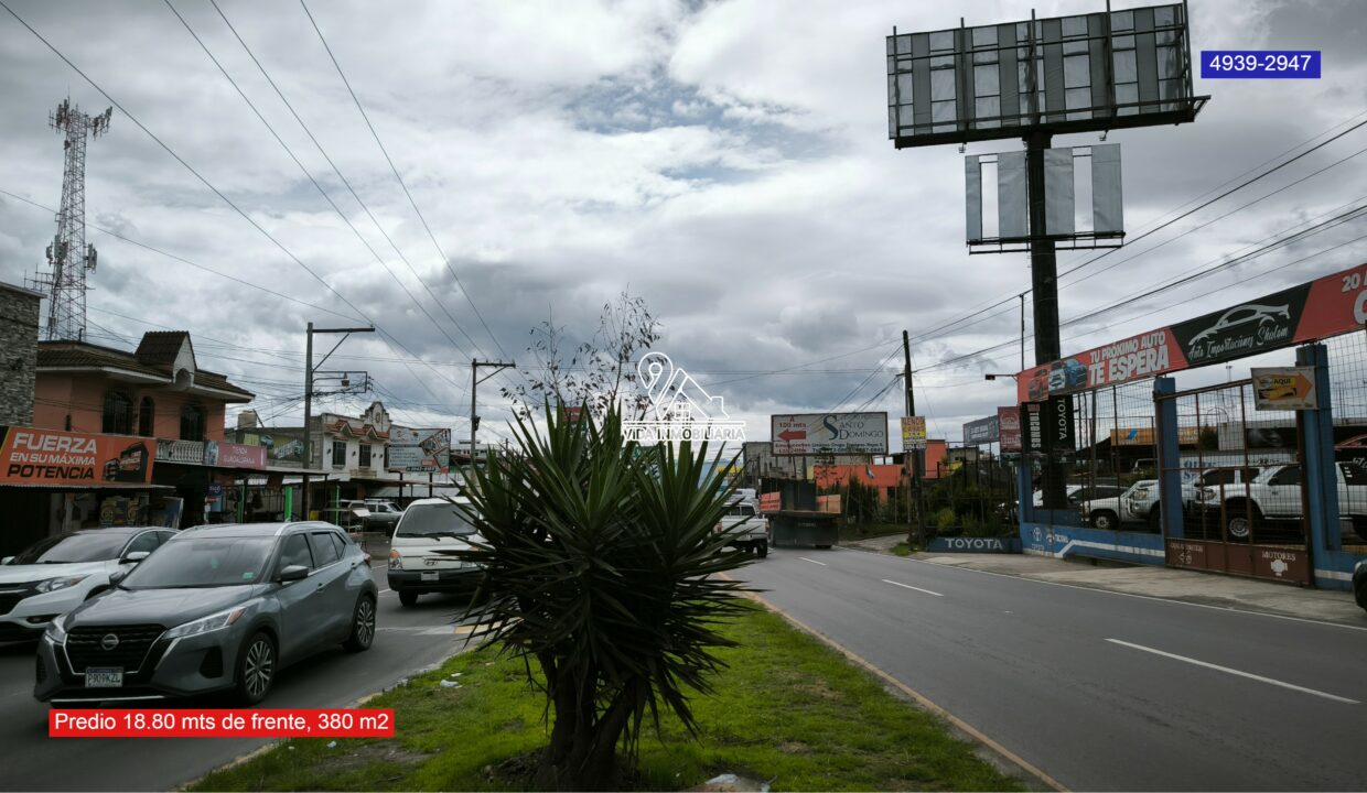 Predio a orilla de carretera 380 m2 La Esperanza Quetzaltenango 2