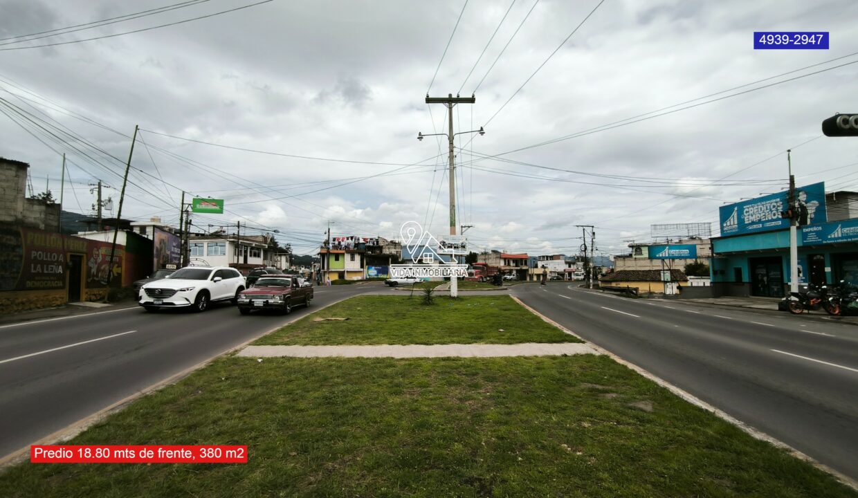 Predio a orilla de carretera 380 m2 La Esperanza Quetzaltenango 3